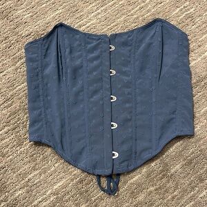 Blue corset